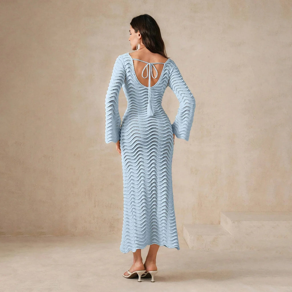 Alessia Open-Knit Dress