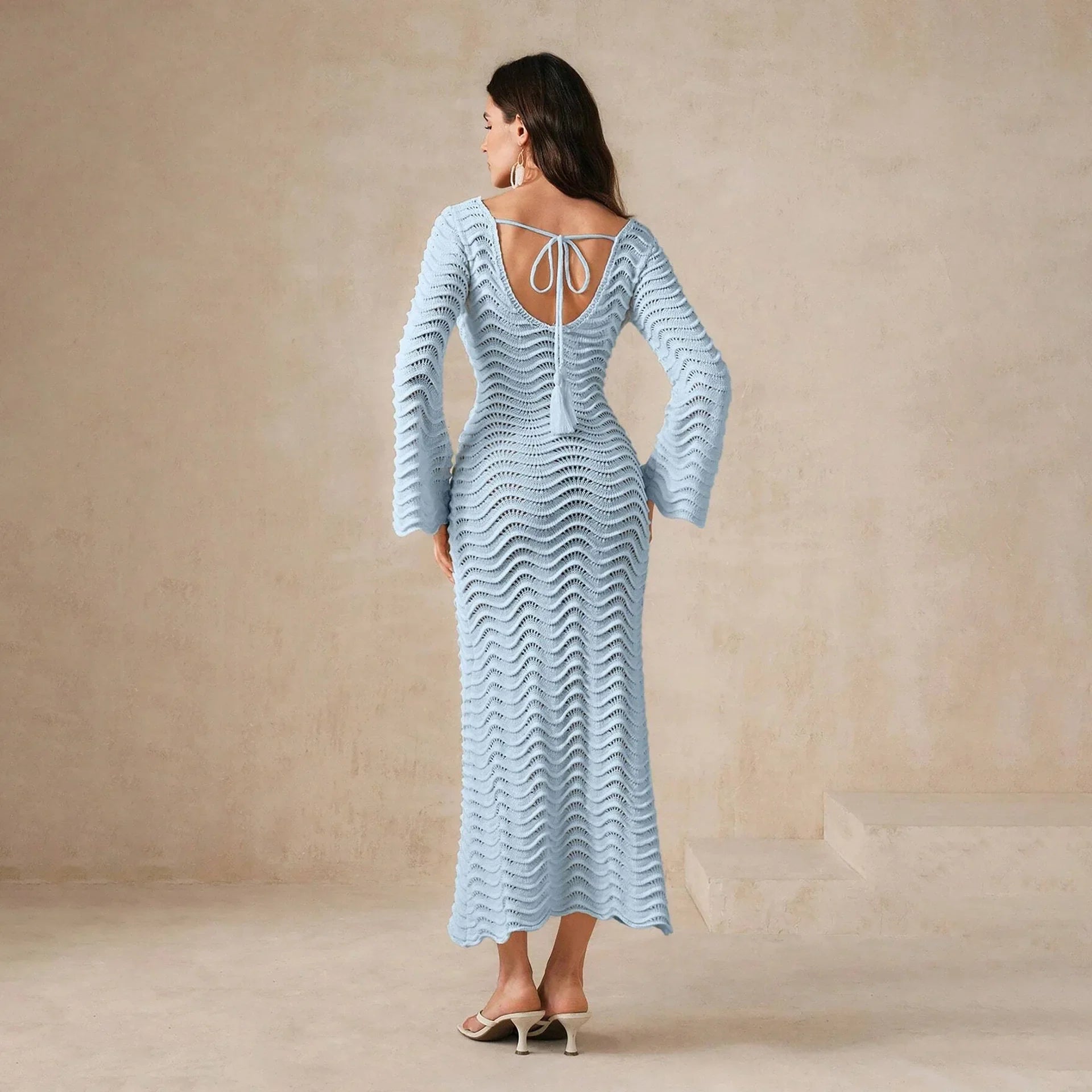 Alessia Open-Knit Dress
