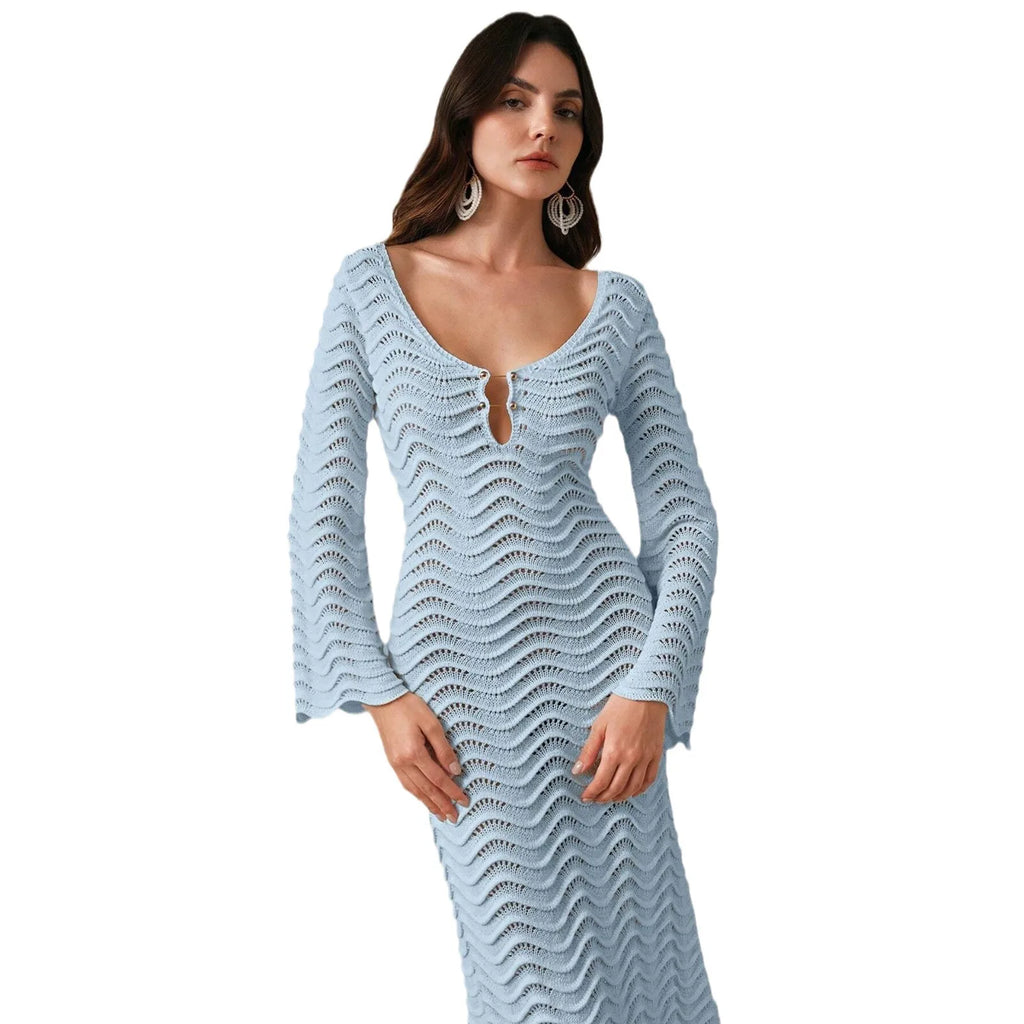 Alessia Open-Knit Dress