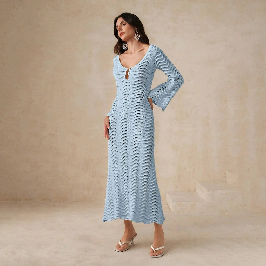 Alessia Open-Knit Dress